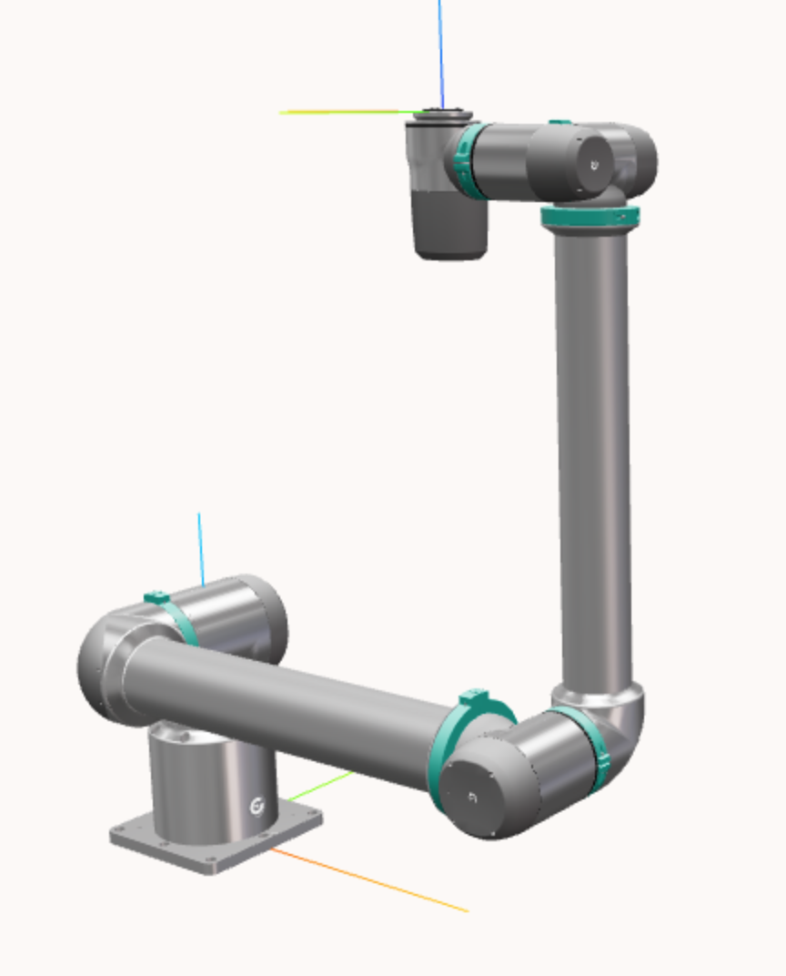 A singular Robot pose, in which Cartesian streaming cannot start