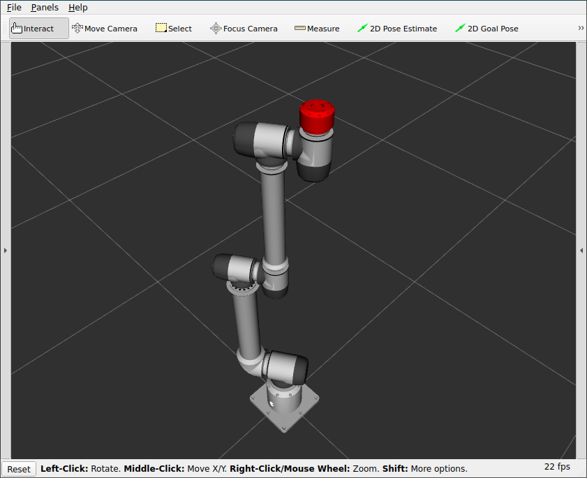 Demo URDF visualized in rviz2