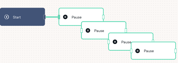 A Node being duplicated in the Flow Editor