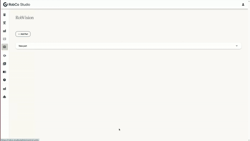 Uploading a CAD model and defining the camera facing orientation
