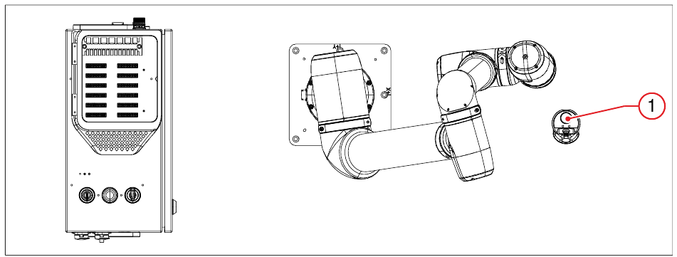 Lage der Not-Halt Einrichtung