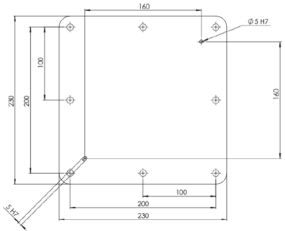Grundplatte für BD116 und BD148