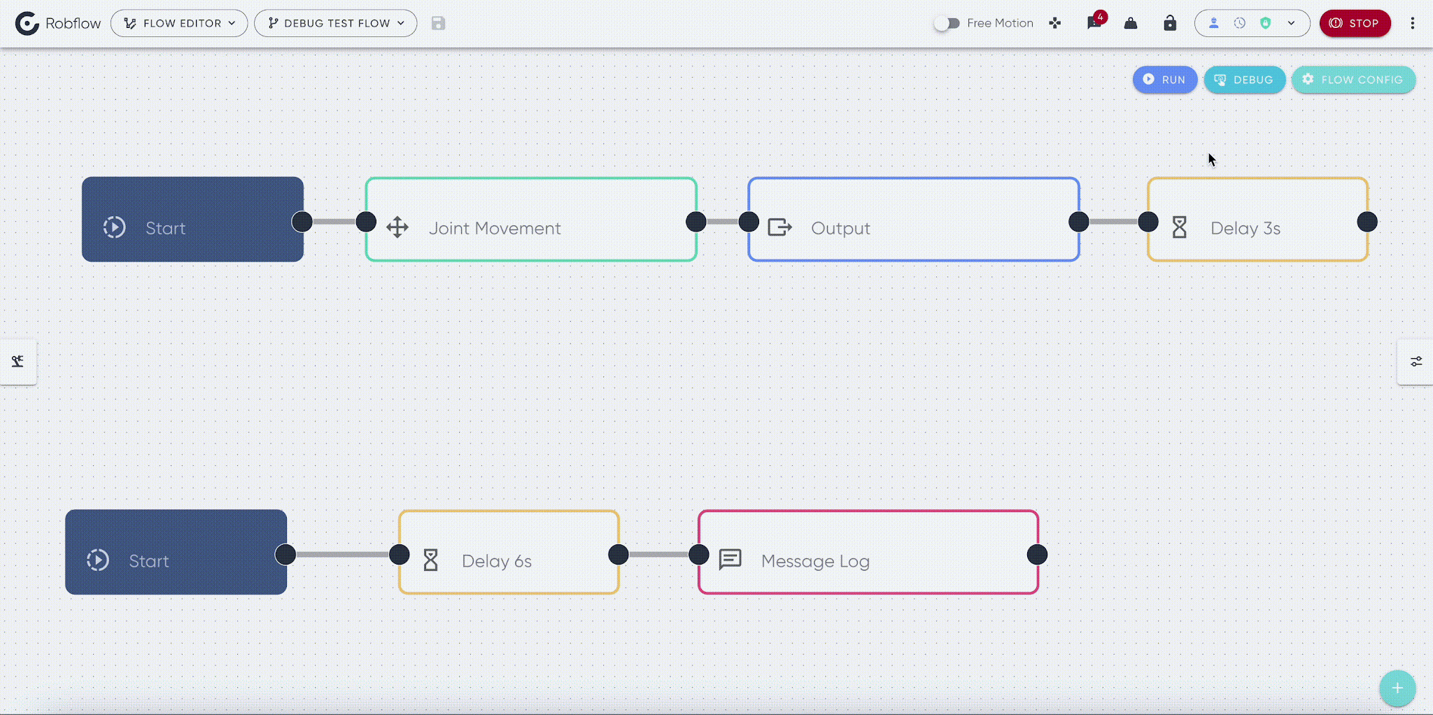 Debug Flow Modus