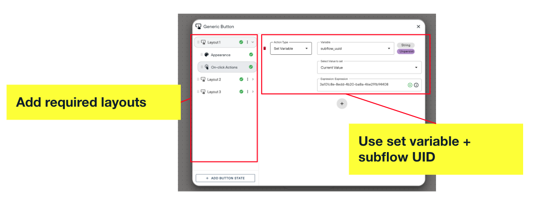 Variablenbasierte Subflow-Auswahl + Dashboard-Integration