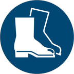 Wear safety shoes